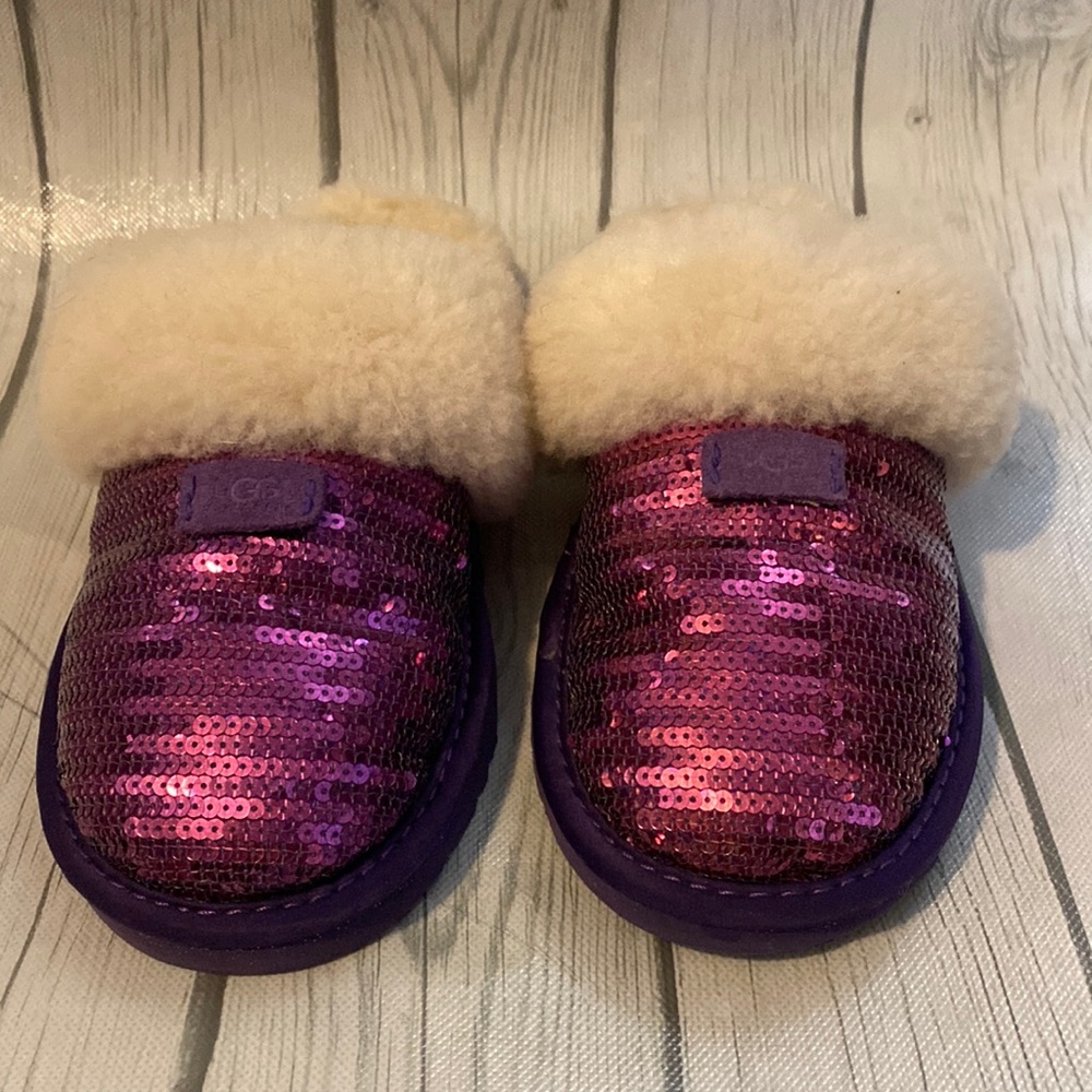 Girls purple Ugg slippers
